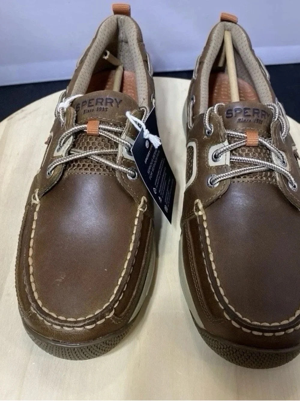 Sperry Top-Sider Sea Kite Sport Moc Men's Shoes Brown Leather Size US 9